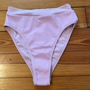 L*Space Frenchi Ribbed High Waist Bikini Bottoms